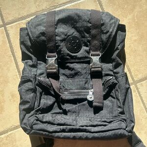 Kipling Black Clip Strap Backpack